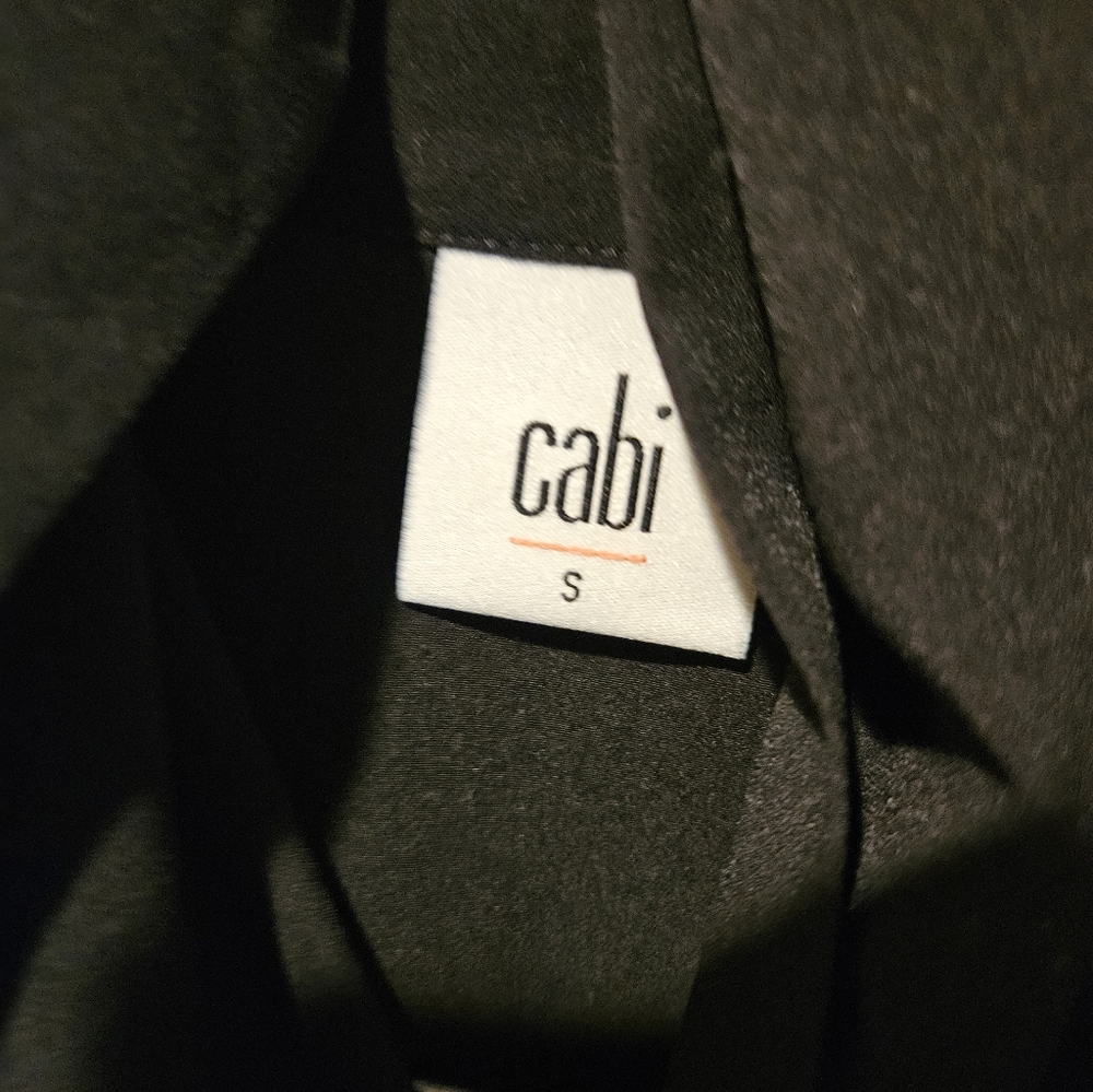 Cabi Black Sleeveless Top with Scarf Tie - Picture 2 of 3
